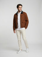 The Aldeburgh Soft Touch Jacket in Brown