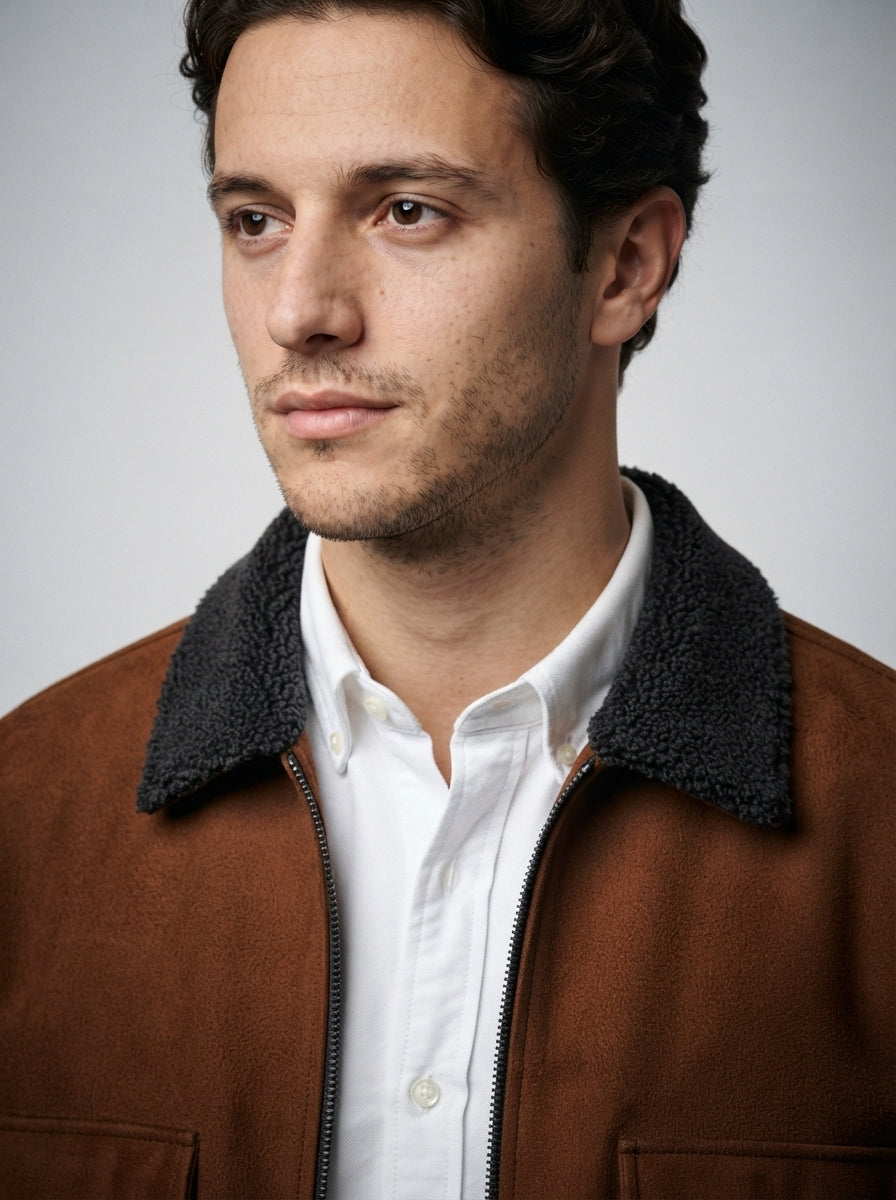 The Aldeburgh Soft Touch Jacket in Brown