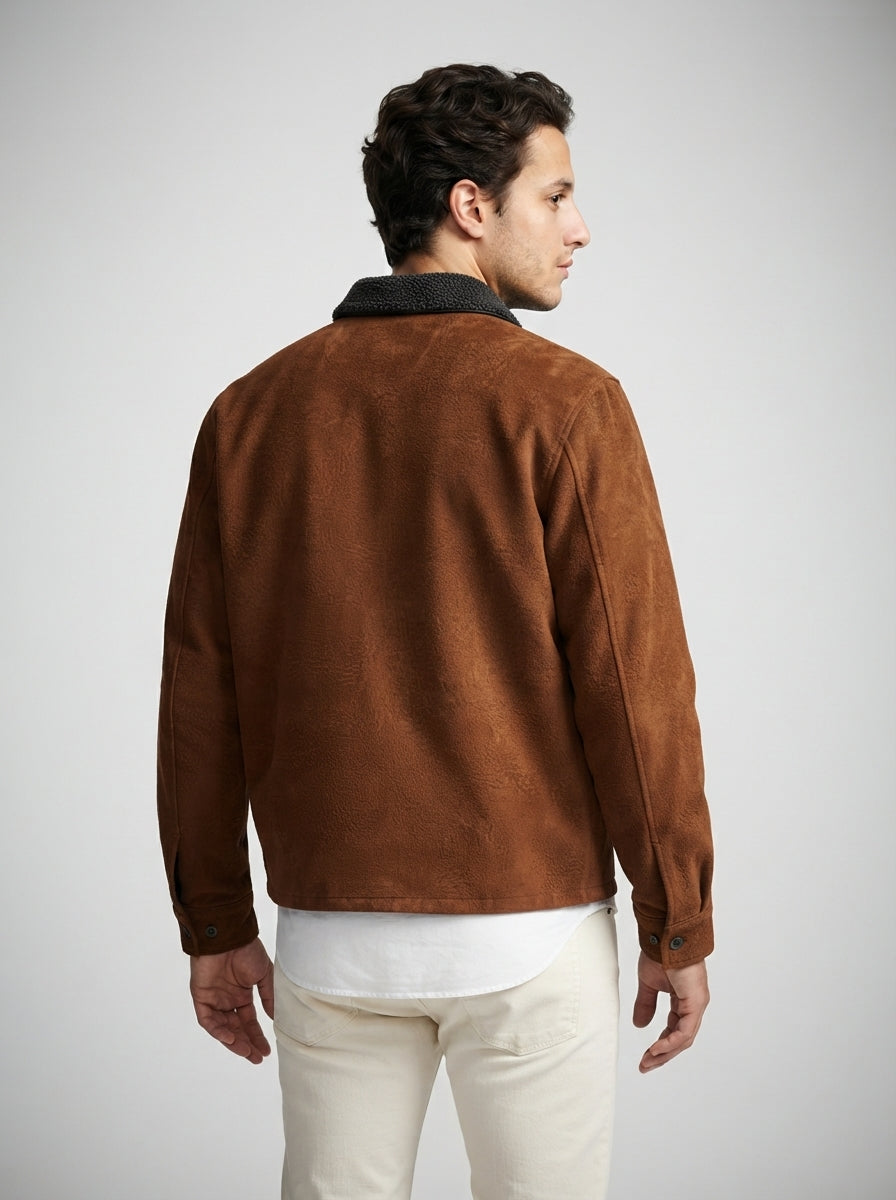 The Aldeburgh Soft Touch Jacket in Brown