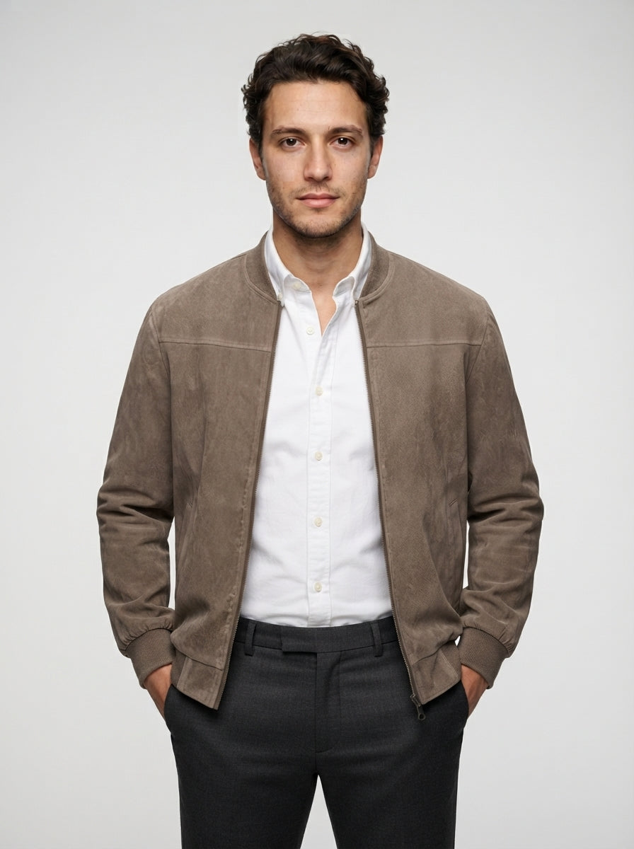 The Wardour Blouson in Taupe