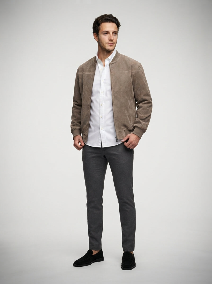 The Wardour Blouson in Taupe