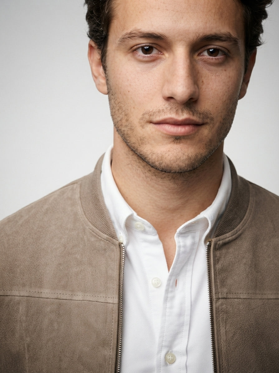 The Wardour Blouson in Taupe