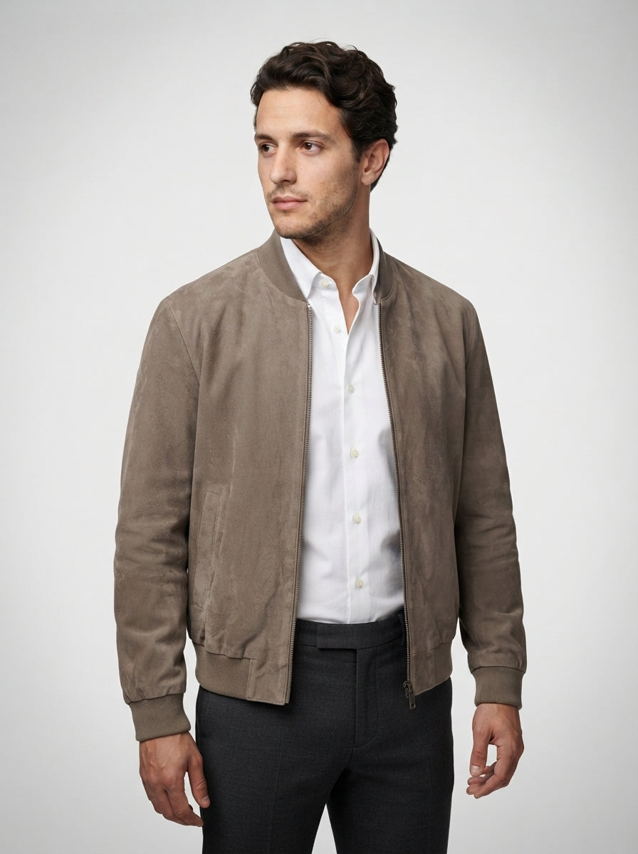 The Wardour Blouson in Taupe