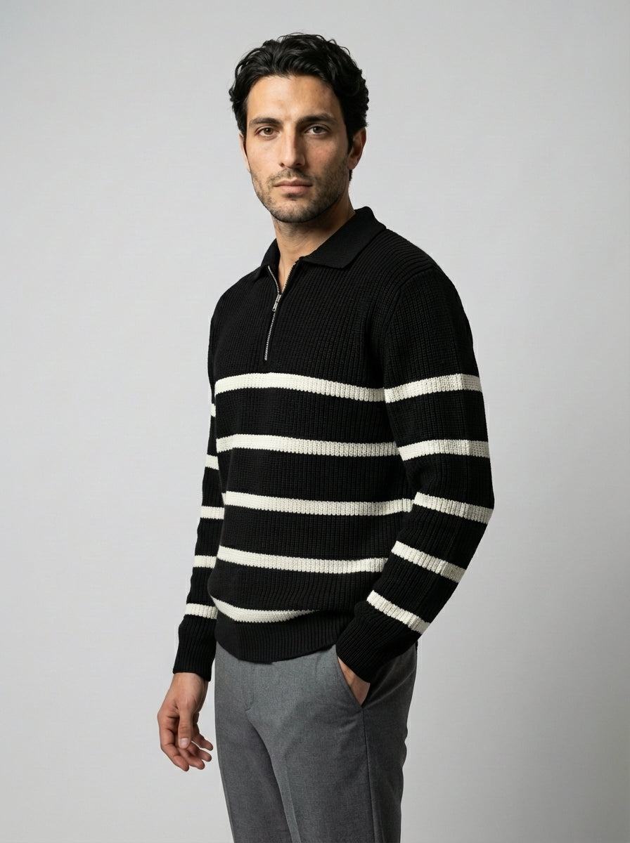 Black/White Stripe / S, Black/White Stripe / M, Black/White Stripe / L, Black/White Stripe / XL, Black/White Stripe / 2XL,