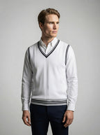 The Farleigh Cricket Vest in White
