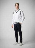 The Farleigh Cricket Vest in White