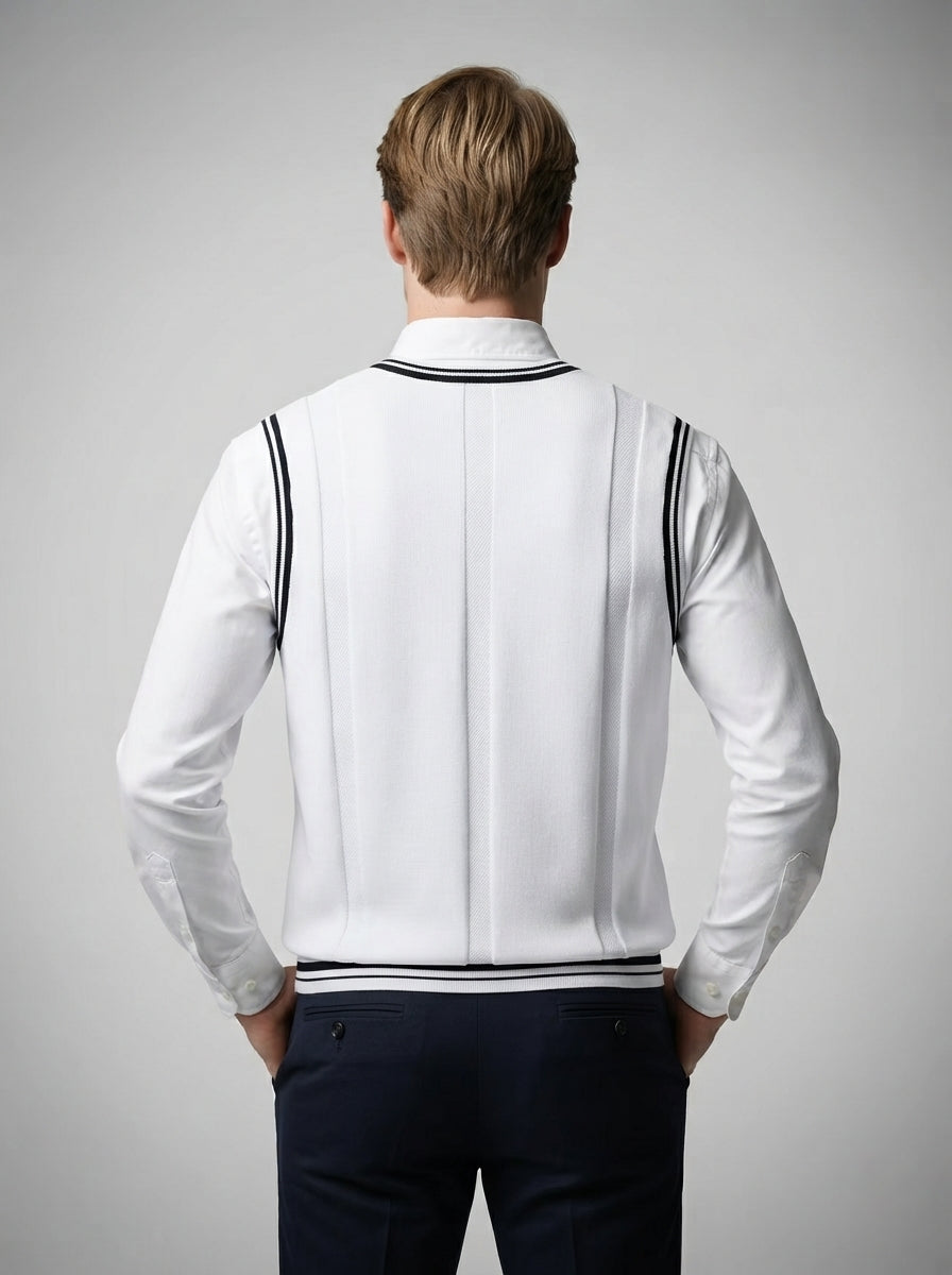 The Farleigh Cricket Vest in White
