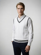 The Farleigh Cricket Vest in White
