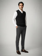 The Whitbourne Knit Vest in Black