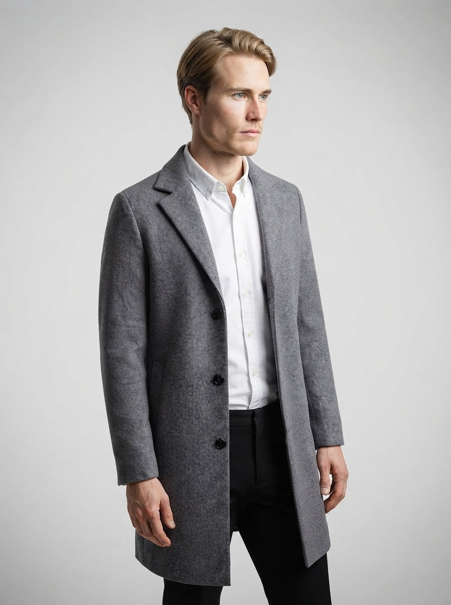 The Aldermere Tailored Coat in Grey