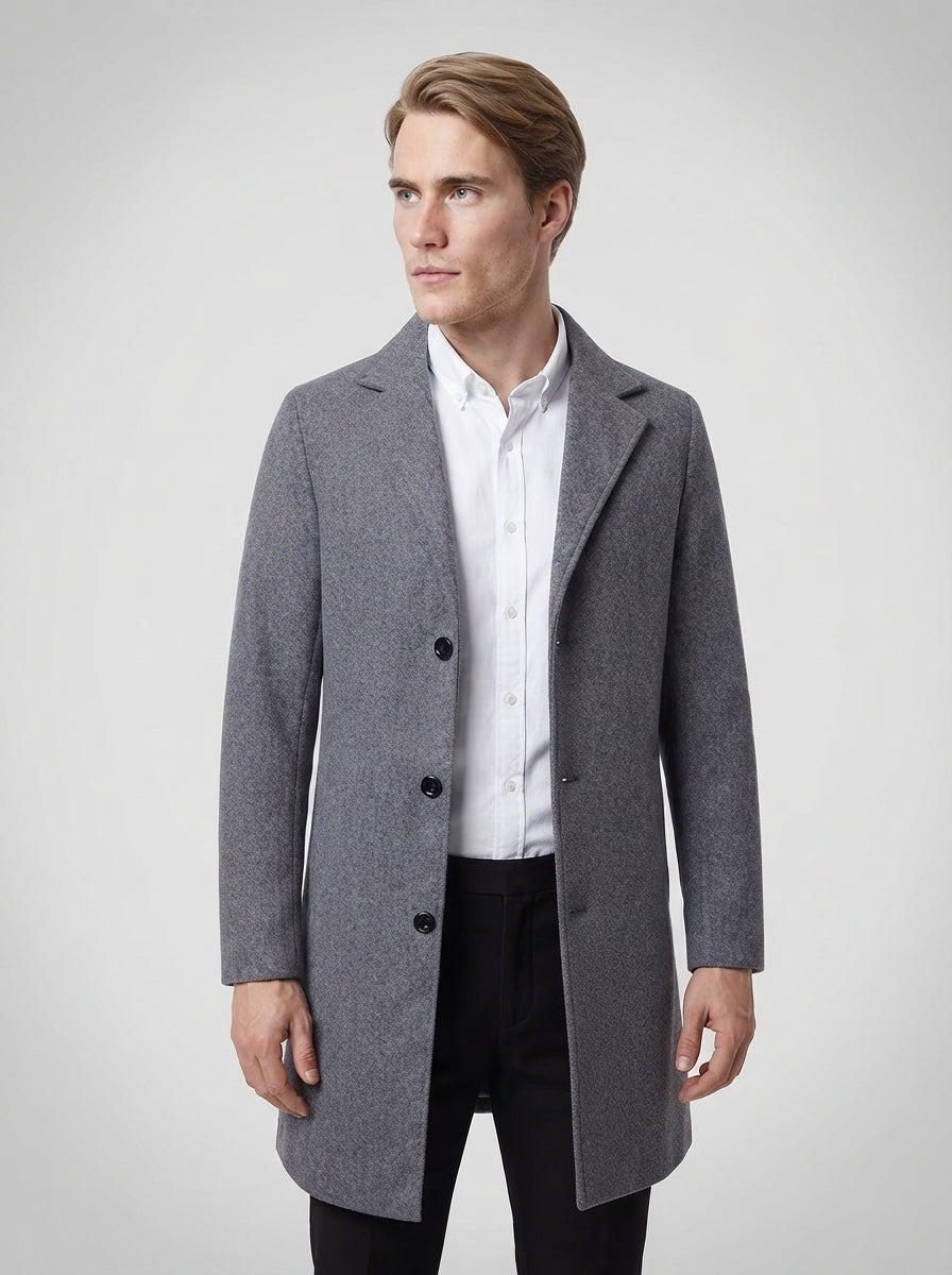 The Aldermere Tailored Coat in Grey