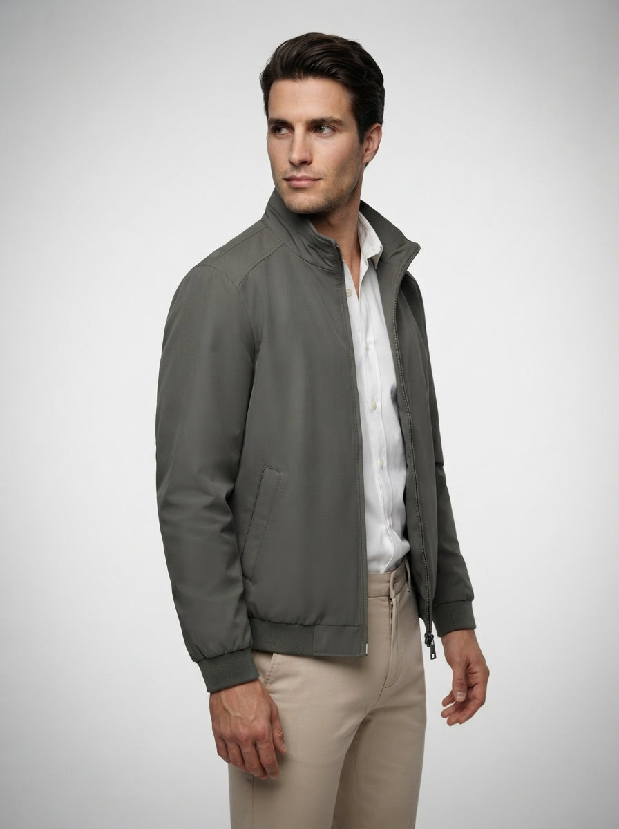 The Brancaster Zip Blouson in Olive