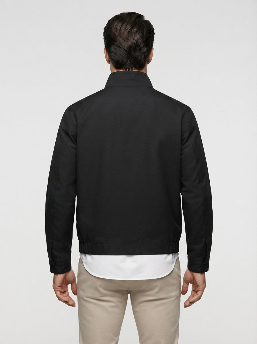 The Brancaster Zip Blouson in Black