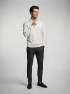 The Ferrand Quarter Zip in White