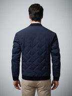 The Ashcombe Basketweave Quilt in Royal Blue