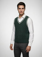The Sedbergh Cable Vest in Beige