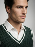 The Sedbergh Cable Vest in Beige