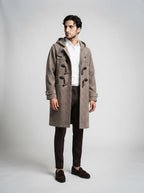 The Netherby Toggle Coat in Brown