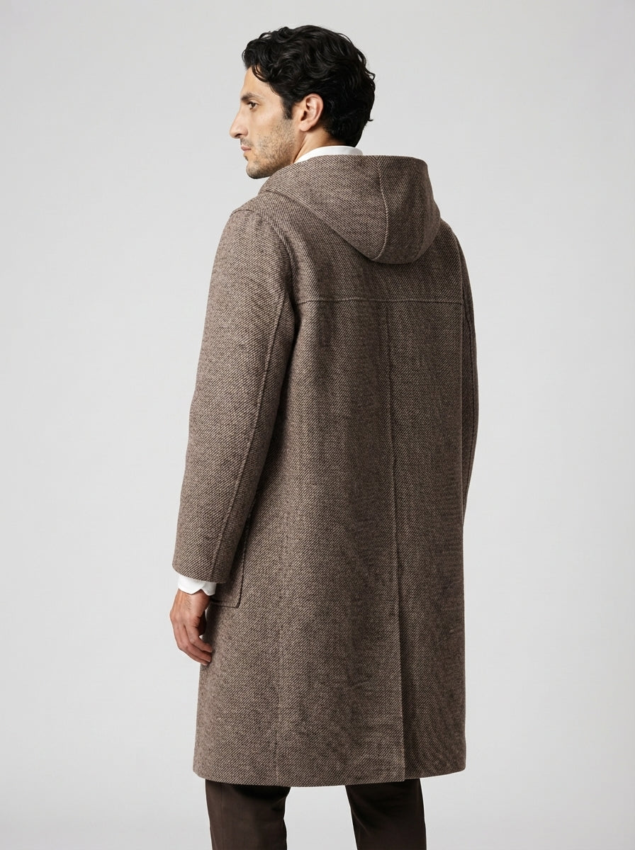 The Netherby Toggle Coat in Brown