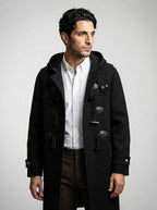 The Netherby Toggle Coat in Black