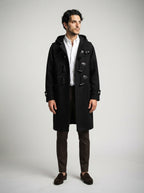 The Netherby Toggle Coat in Black