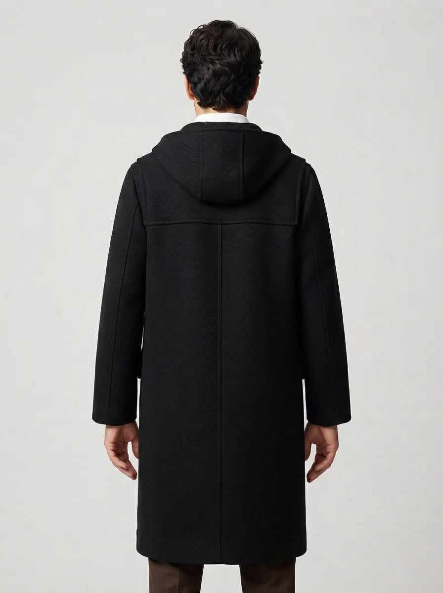 The Netherby Toggle Coat in Black