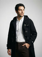The Netherby Toggle Coat in Black