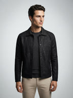 the-foxbridge-trucker-jacket in Black