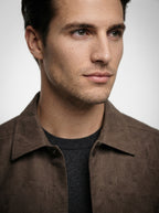 the-foxbridge-trucker-jacket in Brown