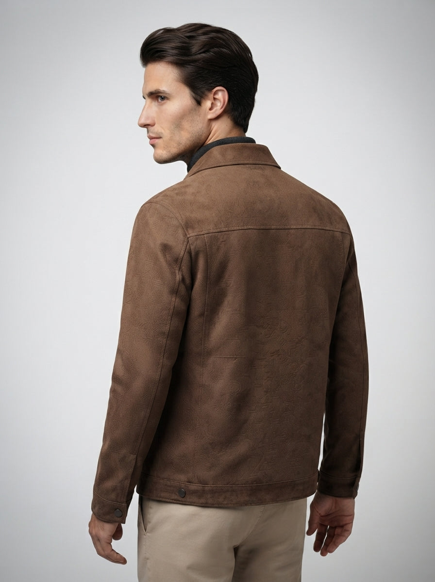 the-foxbridge-trucker-jacket in Brown