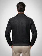 the-foxbridge-trucker-jacket in Black