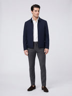 The Colvert Zip Blouson in Navy