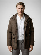 The Halverton Utility Parka in Dark Brown