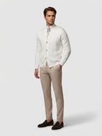 The Fairholme Rib Cardigan in Cream