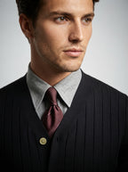 The Fairholme Rib Cardigan in Navy