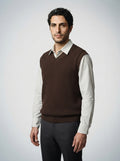 The Hartsmere Waffle Vest in Brown