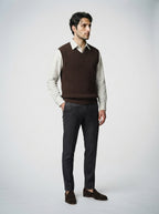 The Hartsmere Waffle Vest in Brown