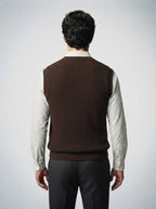 The Hartsmere Waffle Vest in Brown