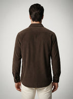 The Wyndham Corduroy Overshirt in Brown