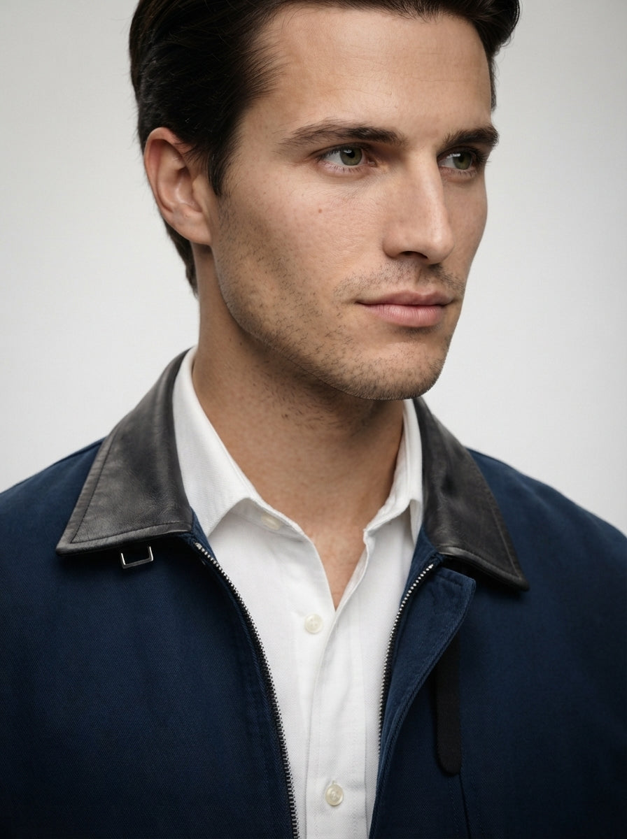 The Hadleigh Zip Bomber in Navy