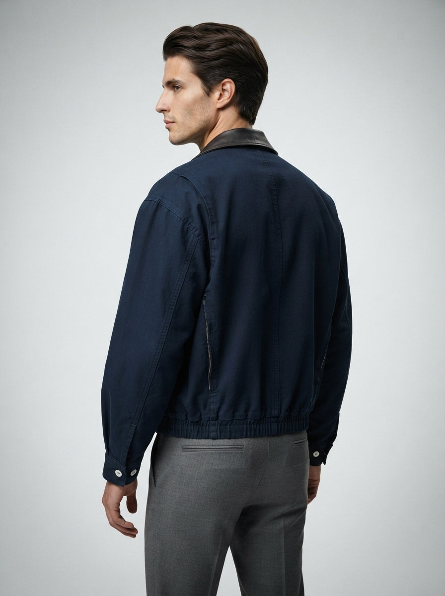 The Hadleigh Zip Bomber in Navy