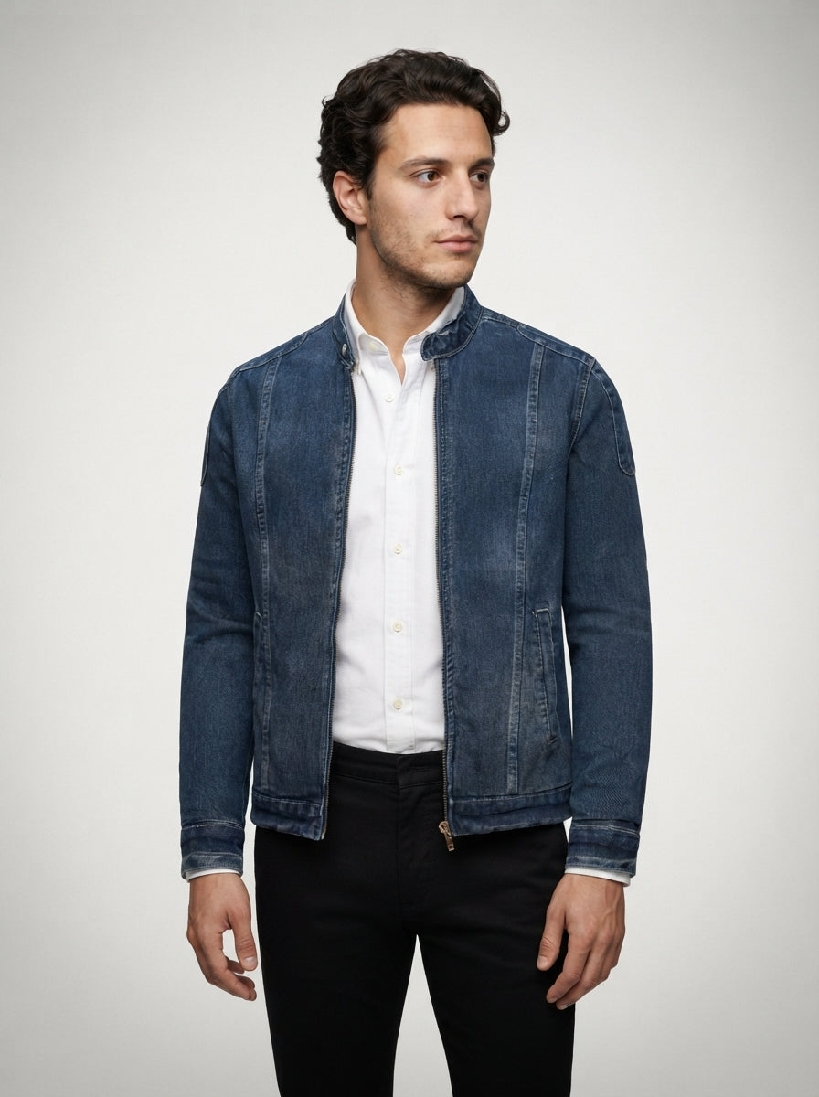 The Bramfield Zip Jacket in Blue