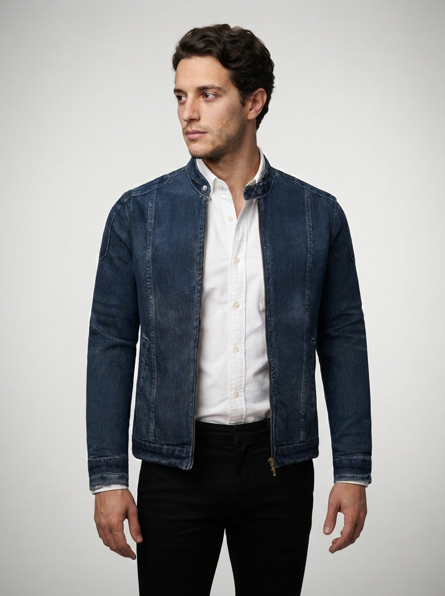 The Bramfield Zip Jacket in Blue