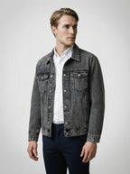The Wolferton Washed Jacket in Gray