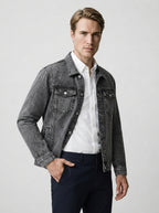 The Wolferton Washed Jacket in Gray