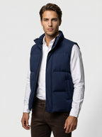 The Aylesford Padded Gilet in Navy