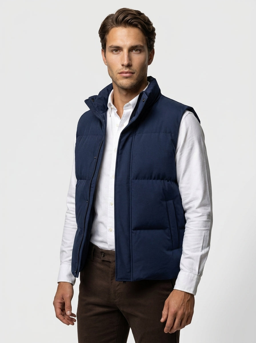 The Aylesford Padded Gilet in Navy