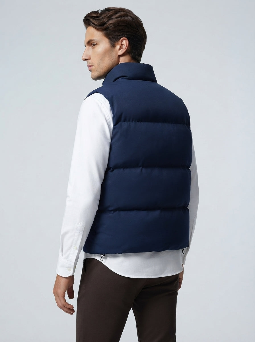 The Aylesford Padded Gilet in Navy