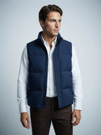 The Aylesford Padded Gilet in Navy
