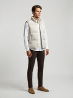 The Aylesford Padded Gilet in Stone